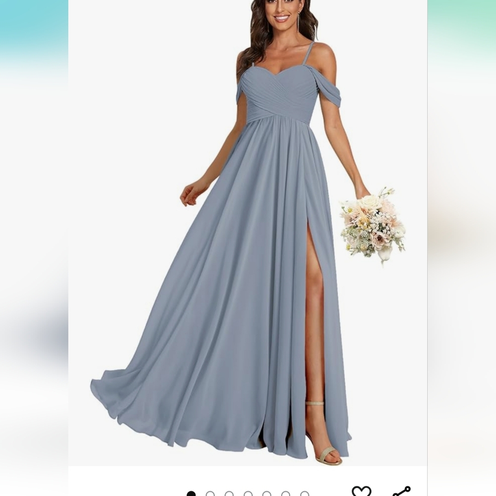 Blue bridesmaid dress